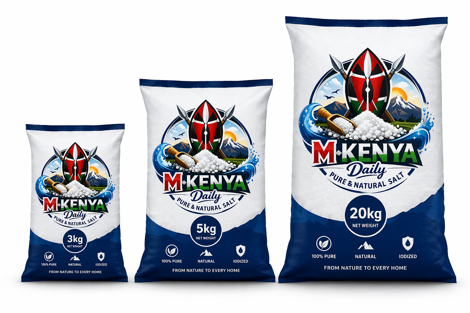 M-Kenya Dairy Salt — 3kg, 5kg, 20kg bags
